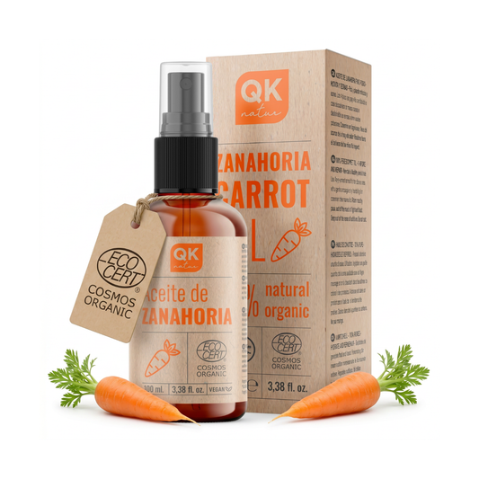 QKnatur - Aceite De Zanahoria 100 Ml - 100% Puro - Bronceador Natural - Hidrata Y Rejuvenece La Piel - Repara Cabello_0