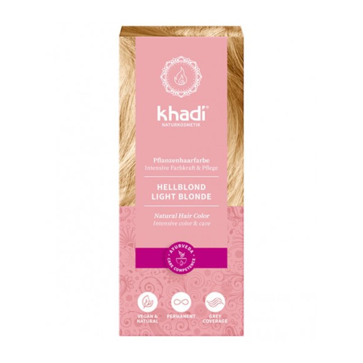 Tinte natural rubio claro Khadi