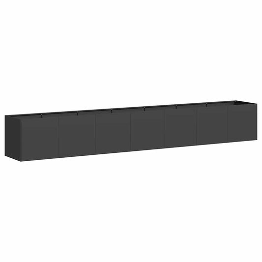 Jardinera De Acero Laminado En Frío Negro 280x40x40 Cm_0