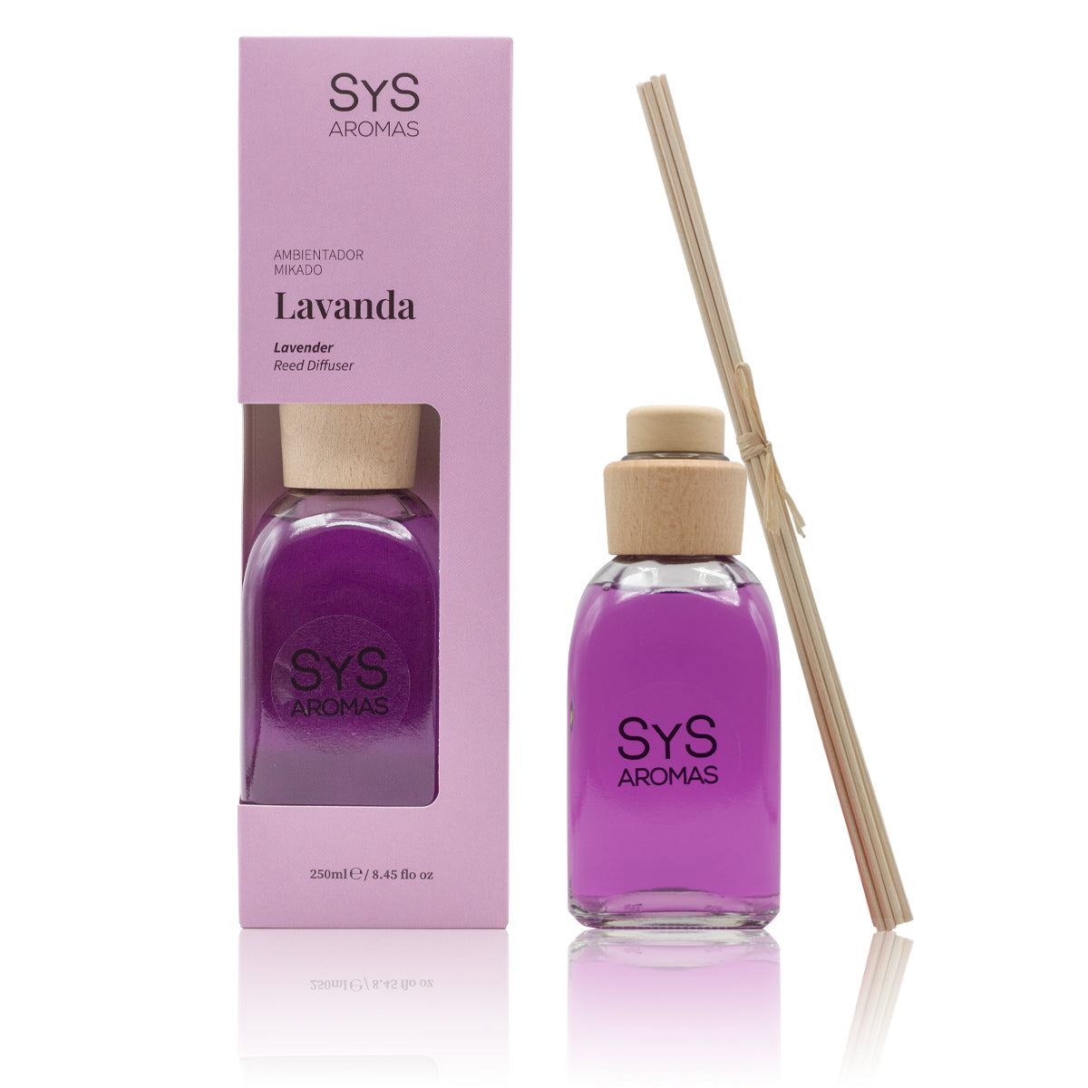 Ambientador Mikado de Lavanda Origins SYS Aromas 250 ml | Aroma Floral y Agreste | Relajante_0