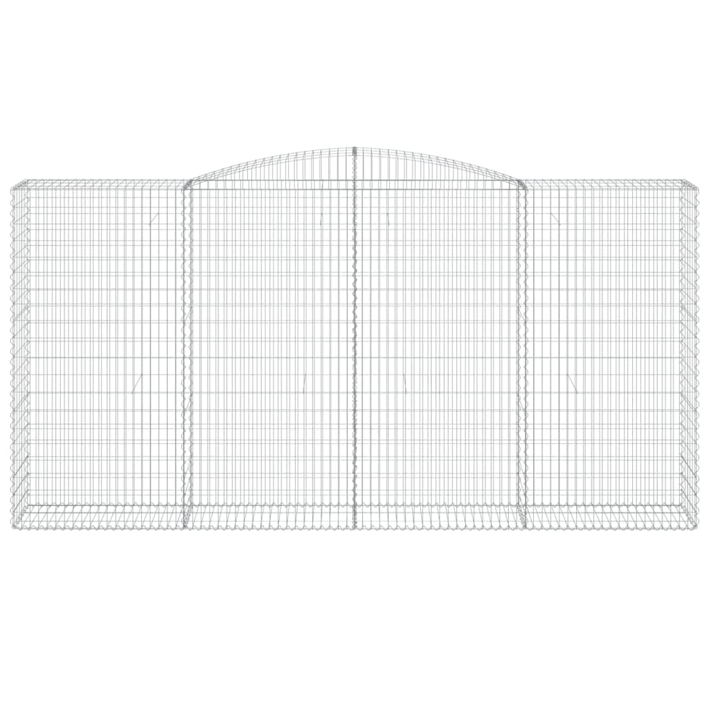 Cestas De Gaviones 9 Uds Forma De Arco Hierro 400x50x200/220 Cm_3