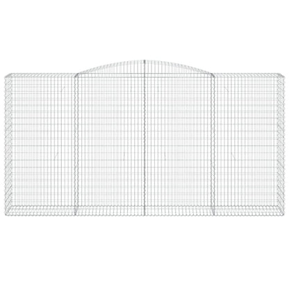 Cestas De Gaviones 9 Uds Forma De Arco Hierro 400x50x200/220 Cm_3