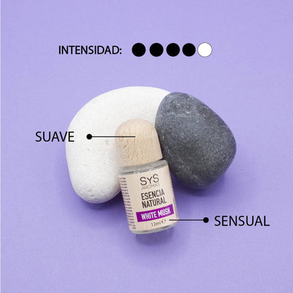 Esencia Natural White Musk SYS Aromas 12 ml | Aroma Floral y Fresco | Para Quemadores y Humidificadores_2