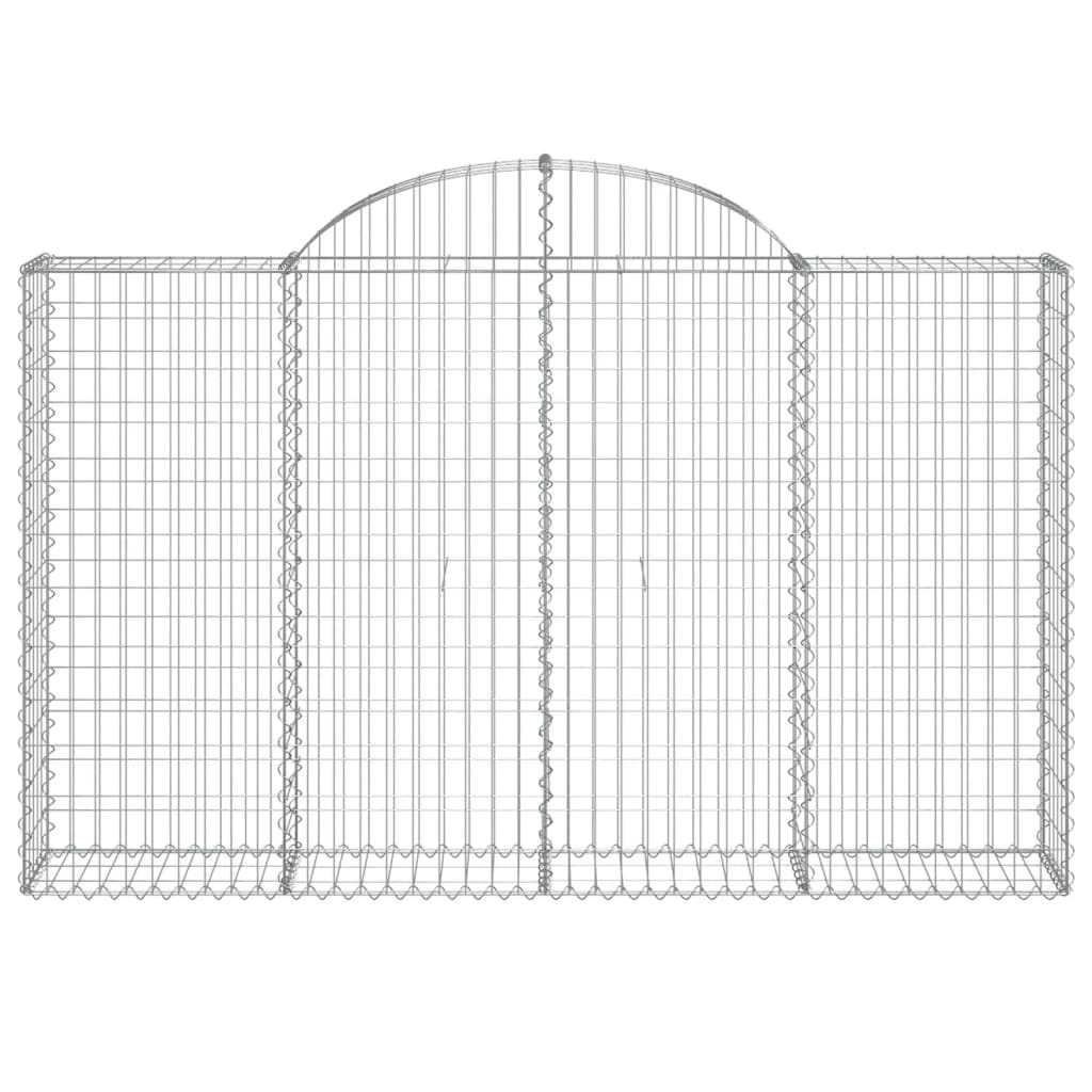 Cestas De Gaviones 5 Uds Forma De Arco Hierro 200x30x120/140 Cm_3