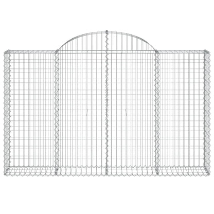 Cestas De Gaviones 5 Uds Forma De Arco Hierro 200x30x120/140 Cm_3