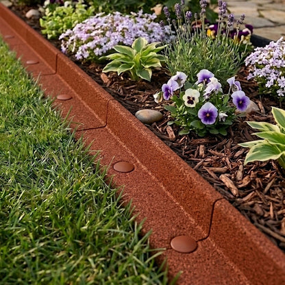 Bordura Flexible Para Jardín 43.2m Con Mazo – Terracota_3