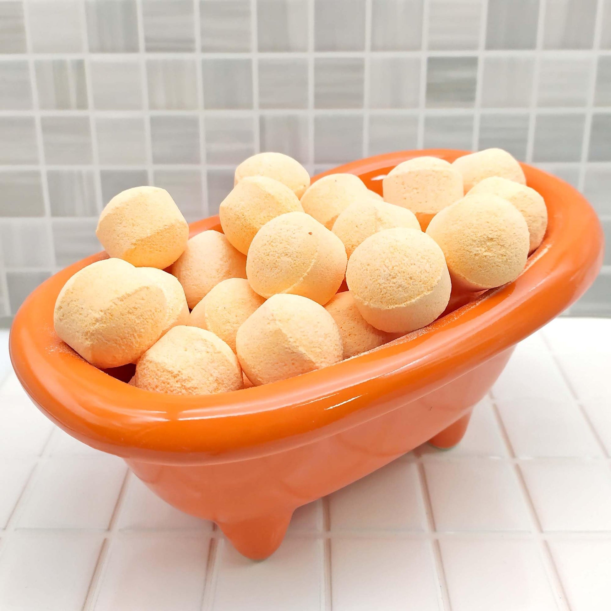 Tarro 7 Mini Bombas Efervescentes Para Manicura Y Pedicura - Ablandan Durezas, Uñas Y Cutículas - Aroma Naranja_5