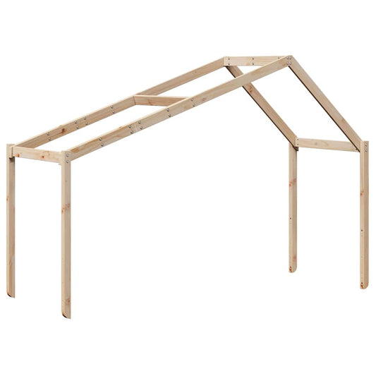 Techo De Cama Infantil Madera Maciza Pino 213x95,5x144,5 Cm_0