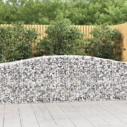 Cestas De Gaviones 25 Uds Forma De Arco Hierro 400x50x80/100 Cm_1