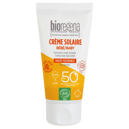 Crema Solar para Bebés SPF 50+ Hipoalergéinca Bioregena 40 ml