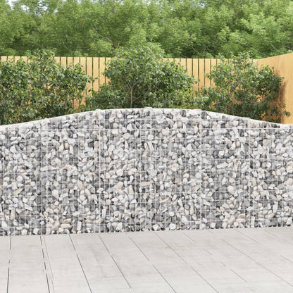Cestas De Gaviones 5 Uds Forma De Arco Hierro 400x30x100/120 Cm_1