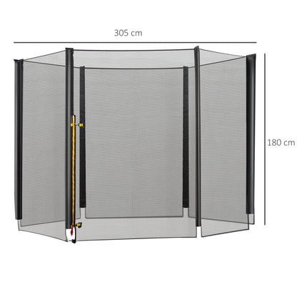 Homcom Red De Seguridad De Reemplazo Para Trampolín Redondo Ø305 Cm Negro_2