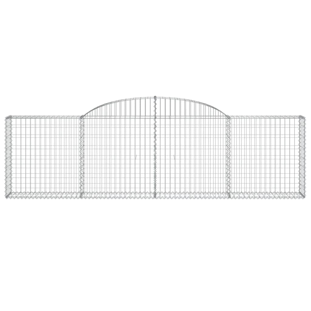 Cestas De Gaviones 6 Uds Forma De Arco Hierro 300x30x80/100 Cm_3