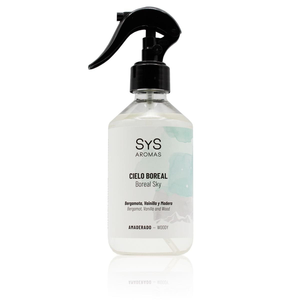Ambientador Pulverizador Cielo Boreal Experience SYS Aromas 300 ml | Bergamota, Vainilla y Madera | Sofisticado_0