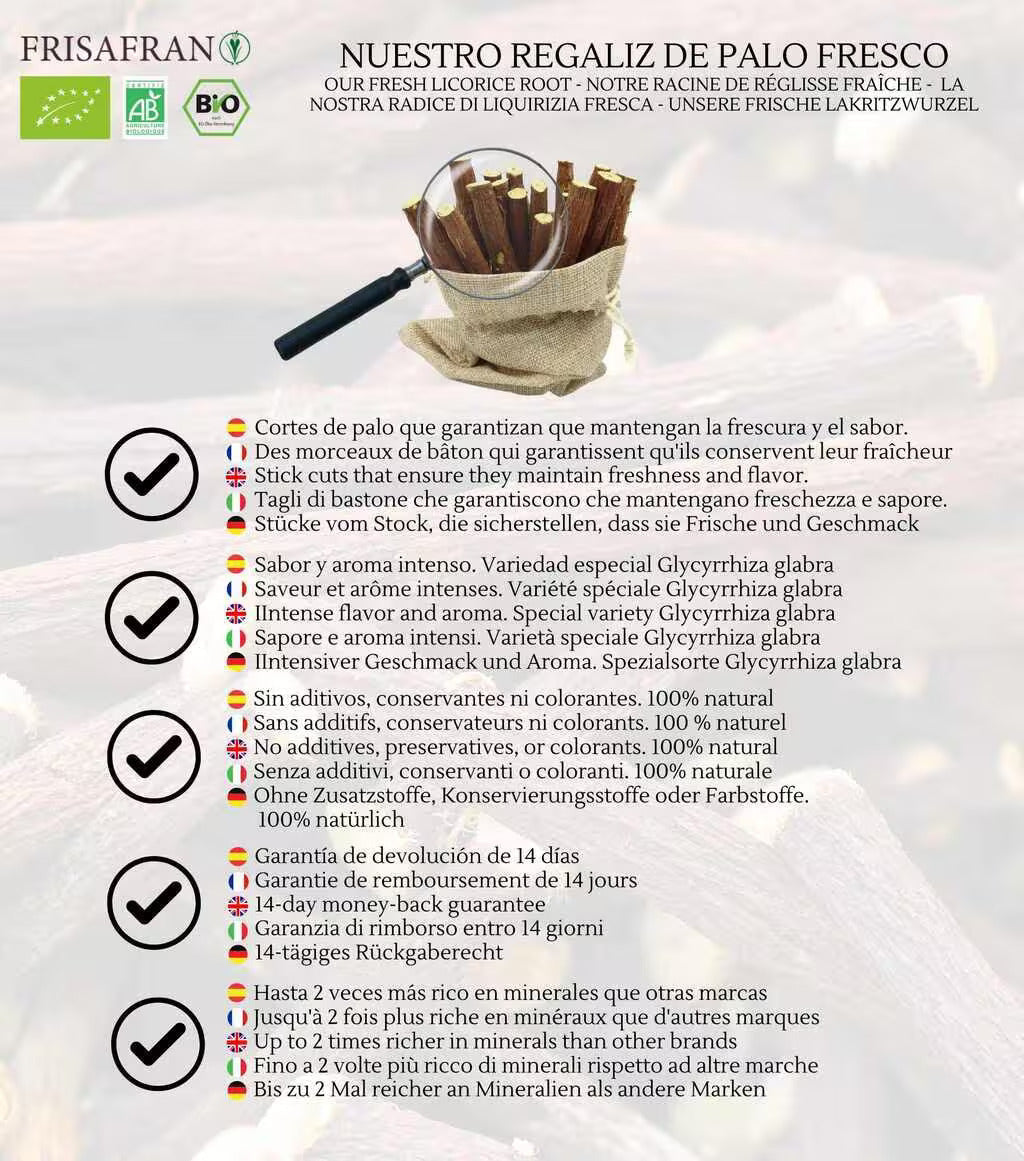 Regaliz De Palo Ecológico Fresco | Frisafran 2 Kg_5