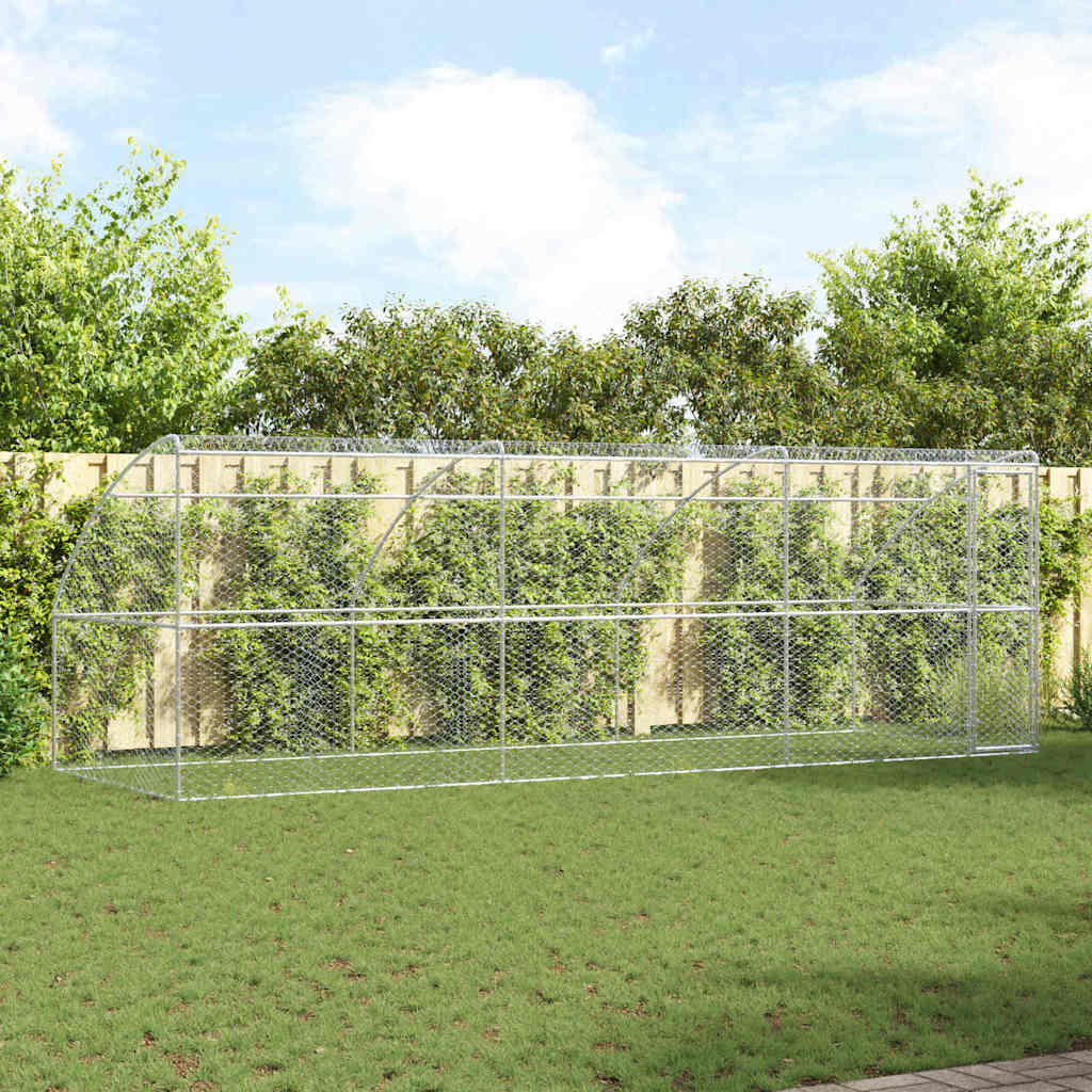 Refugio Para Perros 3 Pcs Plateado 6 X 2 X 2 M_1