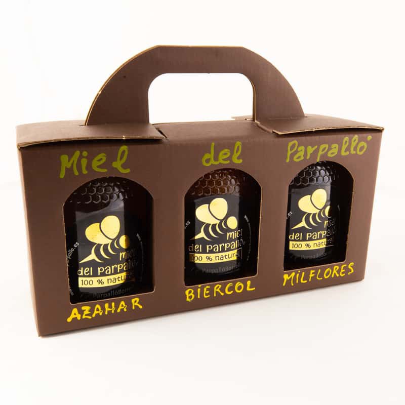 Pack Regalo De 3 Tarros De Miel Del Parpalló – Azahar, Brezo Y Milflores_0