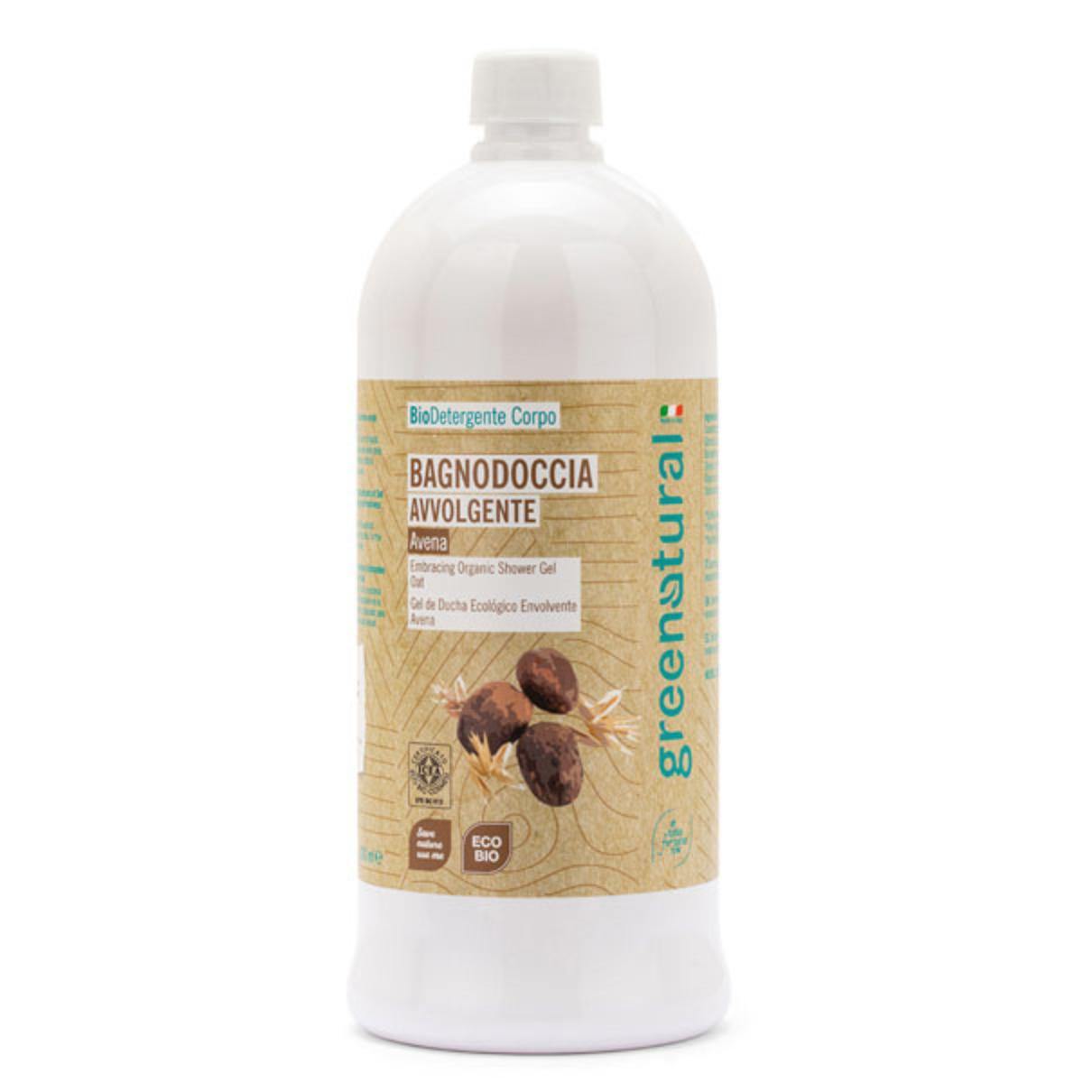 Gel de baño delicado avena y karité Greenatural 1 L