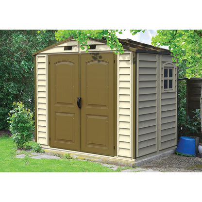 Caseta Jardín Storeall 8×6 Pvc Marfil/marrón_4