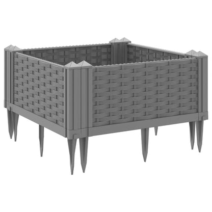 Jardinera Con Clavijas Pp Gris Claro 42,5x42,5x28,5 Cm_5