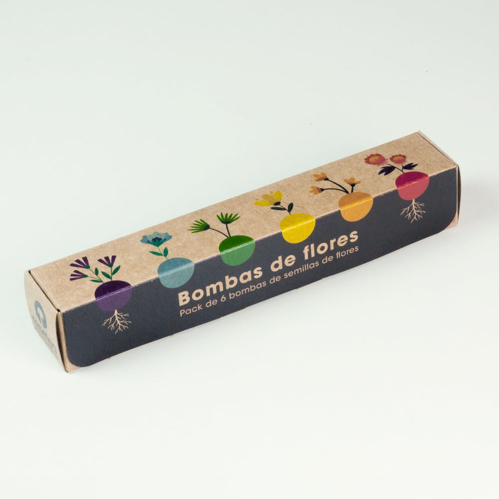 Pack 6 Bombas de Semillas de Flores Silvestres – Kit Jardín Fácil, Regalo Original - Resetea_2