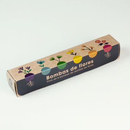 Pack 6 Bombas de Semillas de Flores Silvestres – Kit Jardín Fácil, Regalo Original - Resetea_2