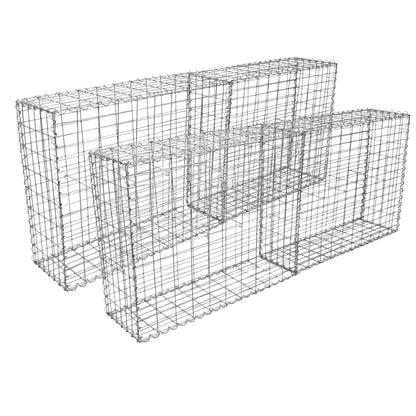 Cestas De Acero Inoxidable De Exterior 100 X 95 X 30cm Pack De 4_0