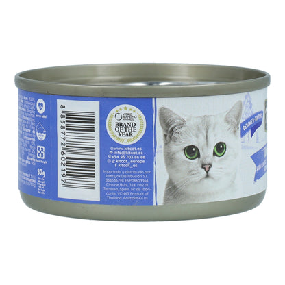 Kit Cat Lata Toppers - Atún &amp; Katsobushi 80 g Comida húmeda para gatos en gelatina