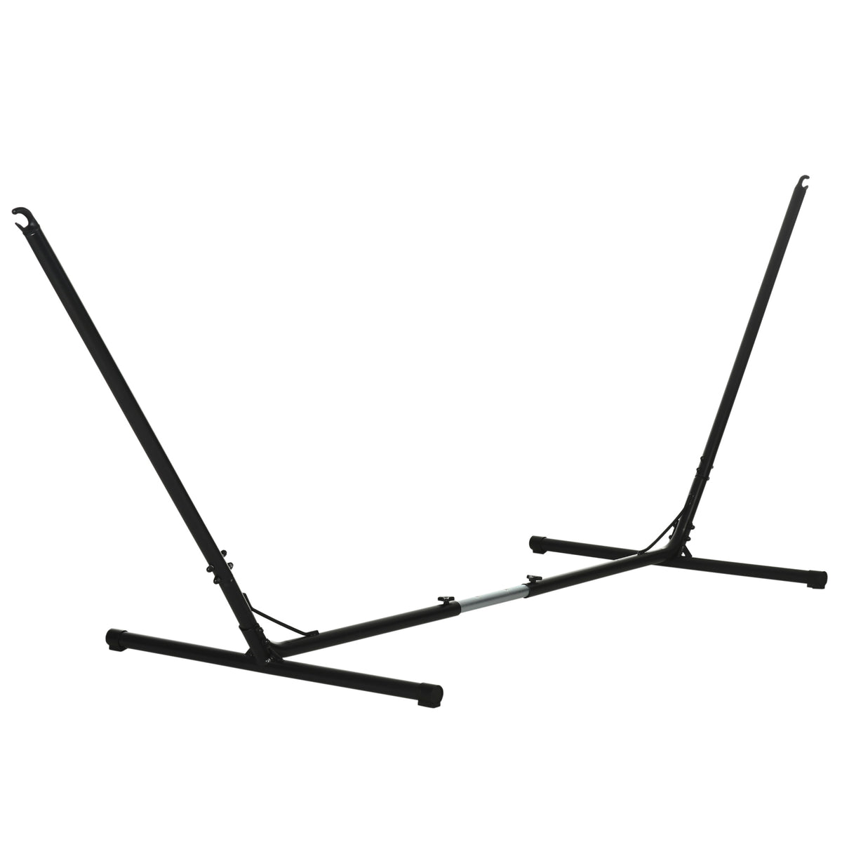 Outsunny Soporte Para Hamaca Jardín Ajustable Estructura De Metal_0