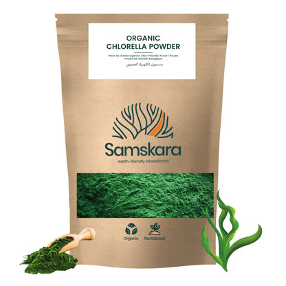 Chlorella En Polvo Bio - 4kg (1kg Envase Retail + 3kg Bolsa Granel De Recarga) | Superalimento Ecológico Vegano_0