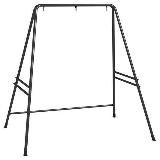 Soporte Silla Colgante Outsunny Acero Negro 178x143x180 Cm_0