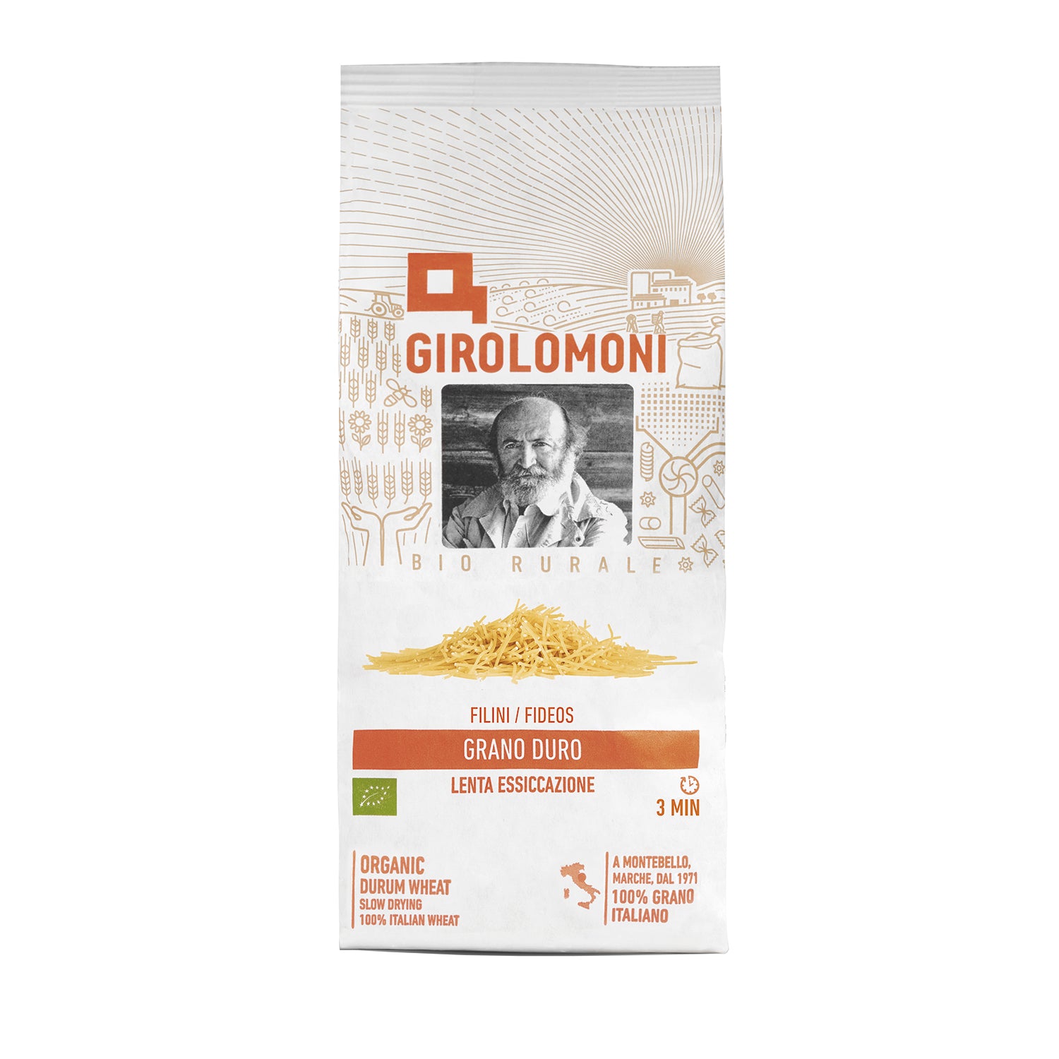 Fideos finos de trigo bio Girolomoni 500g