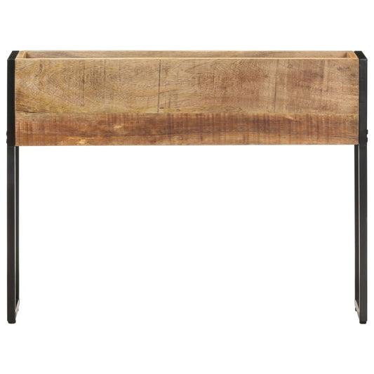 Jardinera De Madera De Mango Rugosa 90x20x68 Cm_0