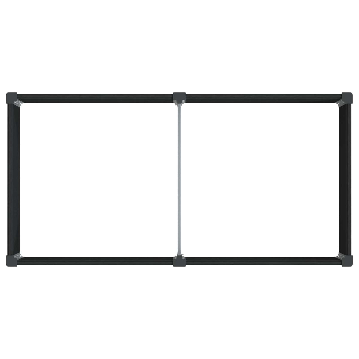 Arriate Elevado Negro 100 X 50 X 91 Cm Wpc Y Aluminio_4