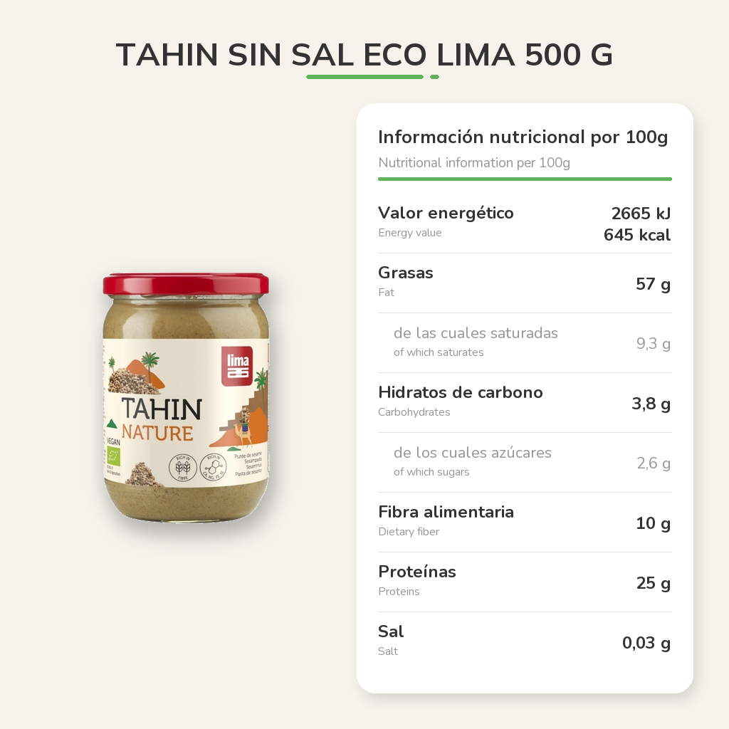 Información nutricional