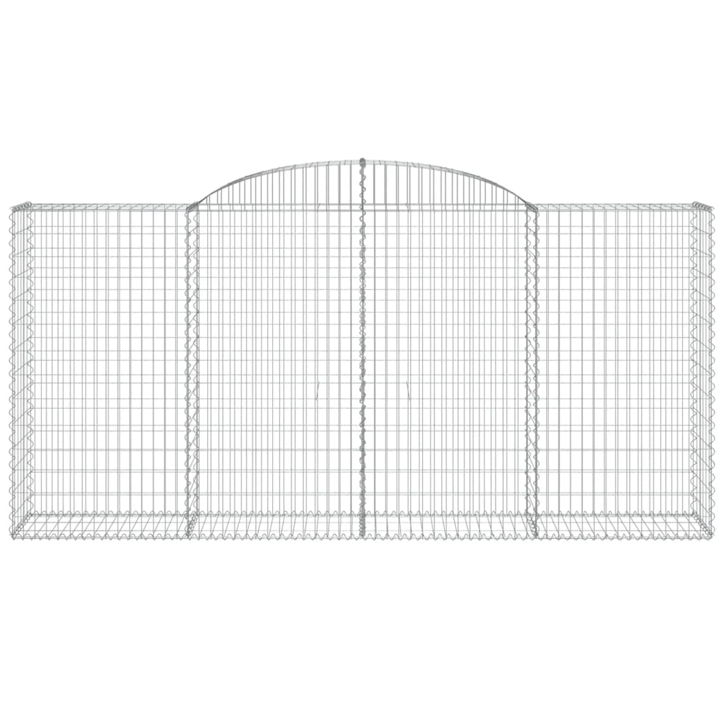 Cestas Gaviones 7 Uds Forma De Arco Hierro 300x50x140/160 Cm_3
