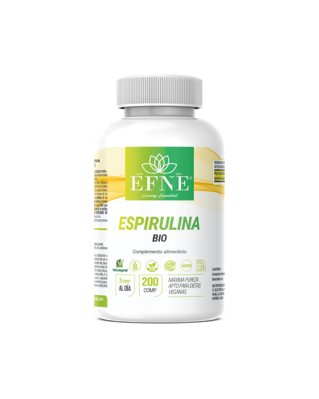 Espirulina Bio Efne — 200 Comprimidos_0