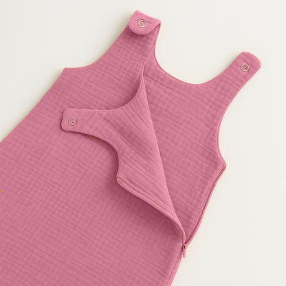 Saco De Dormir De Verano De Algodón Orgánico Rosa_2