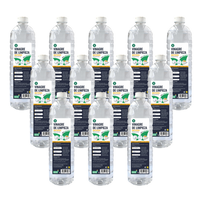 Pack 12 x Vinagre Blanco de Limpieza Planeta Huerto 1L
