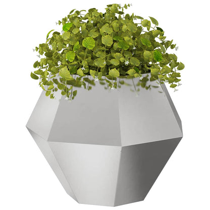 Jardinera Plateado 75 X 75 X 60 Cm Acero Inoxidable_2
