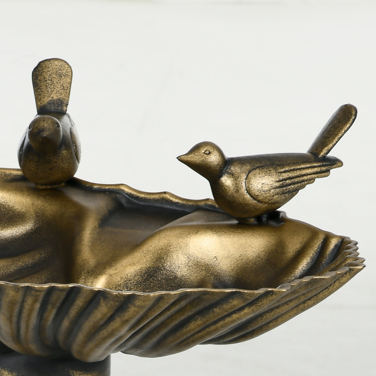 Baño Para Pájaros Outsunny Pp Bronce 49.5x38x81 Cm_3