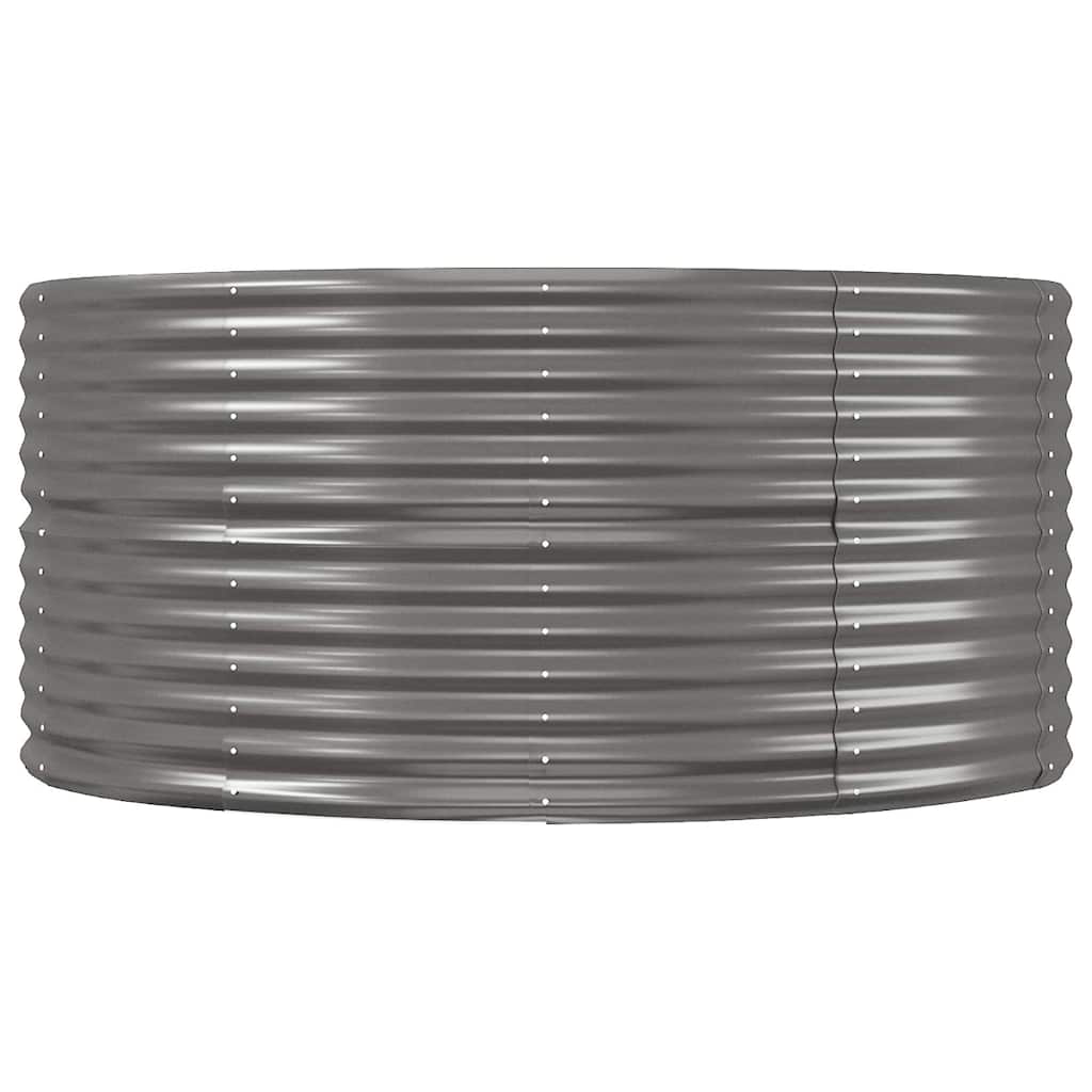 Jardinera Arriate Acero Galvanizado Gris 367x140x68 Cm_3