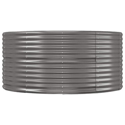 Jardinera Arriate Acero Galvanizado Gris 367x140x68 Cm_3