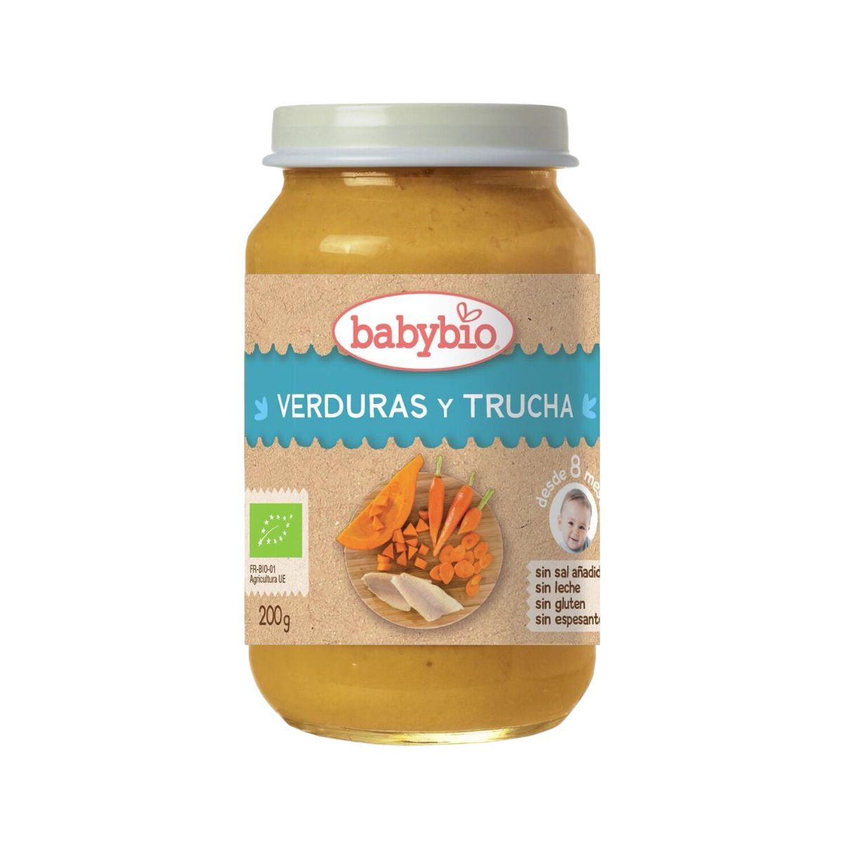 Pack Tarritos Menús Pescado Bio (a partir de 6 meses) babybio, 2 Uds