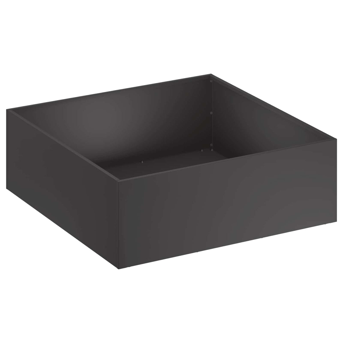 Macetero De Jardín 2 Uds. Negro 60 X 60 X 20 Cm_2