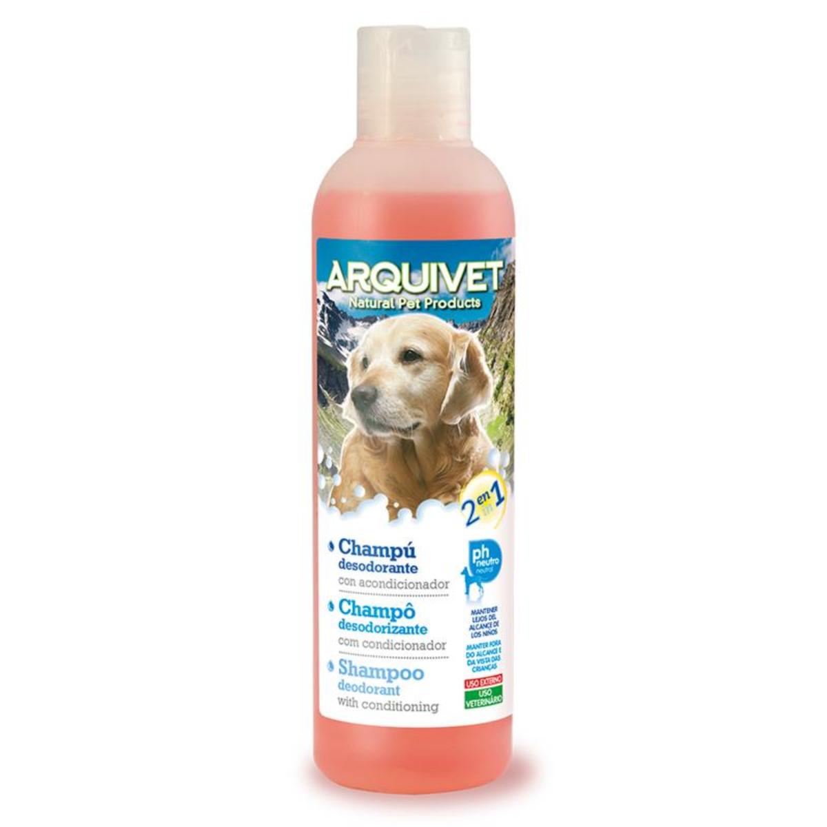 Champú Acondicionador Perros 2 en 1 pH neutro Arquivet 250 ml