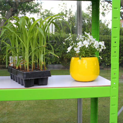 Invernadero Politúnel Con Estantería Galvanizada De Jardín Carpa De Cultivo 19mm 2 X 3m_1