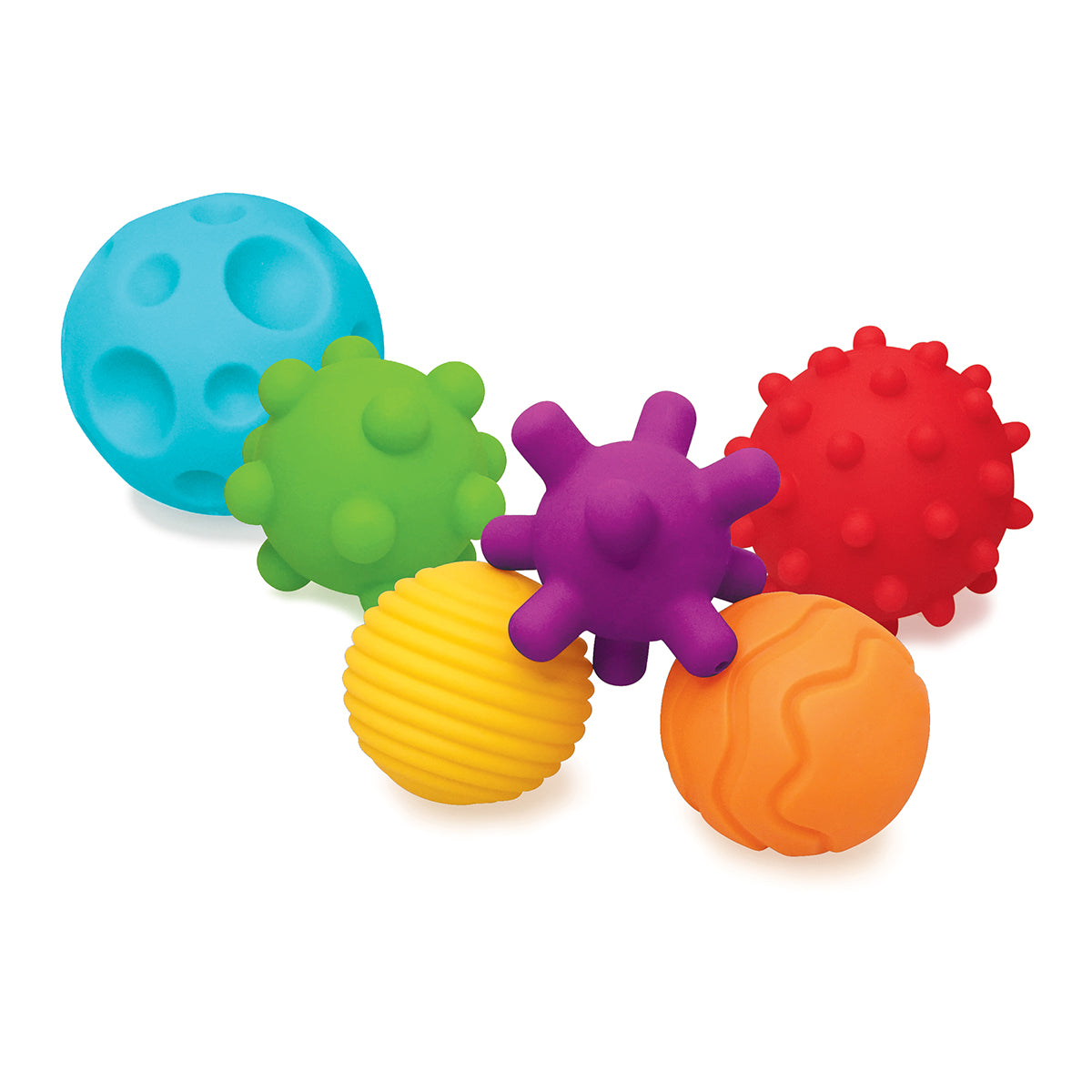 Infantino Pelotas Con Texturas Para La Exploración Sensorial, A Partir De Los 6 Meses, Sin Bpa_0