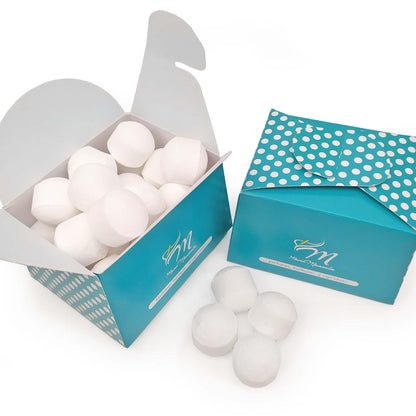 Caja 25 Mini Bombas Efervescentes Para Manicura Y Pedicura - Ablandan Durezas, Uñas Y Cutículas - Aroma Coco_0