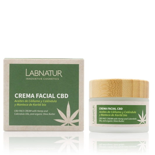 Crema Facial con CBD Labnatur 50 ml | Cáñamo y Caléndula | Hidrata, Calma y Reafirma | Piel Sensible | Vegano_0